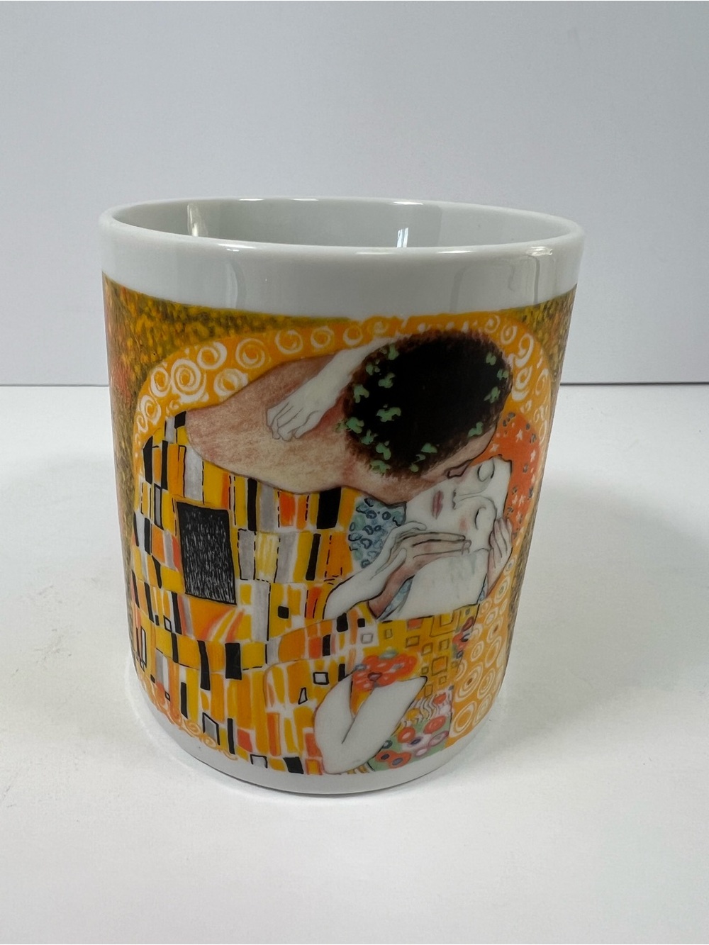 Vintage Chaleur Master Romantics Gustav Klimt The Kiss Mug D Burrows Art 16oz
